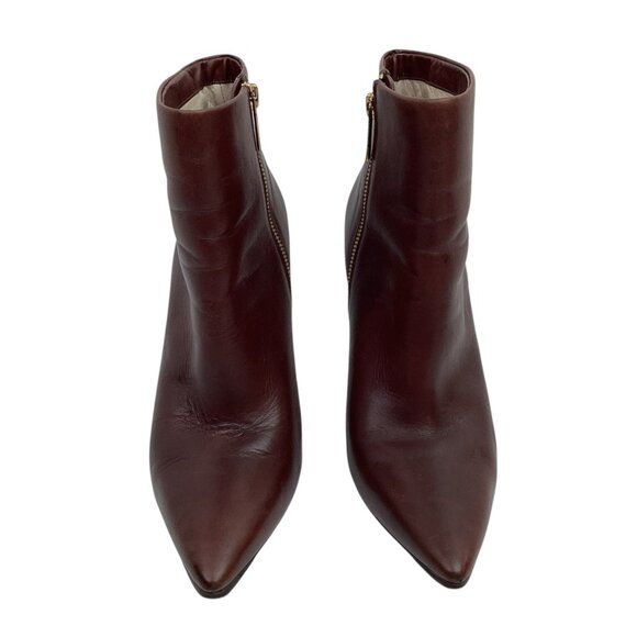 Kors Michael Kors Womens 9.5M Leather Pointed Toe Ankle Boots Brown - Picture 2 of 14